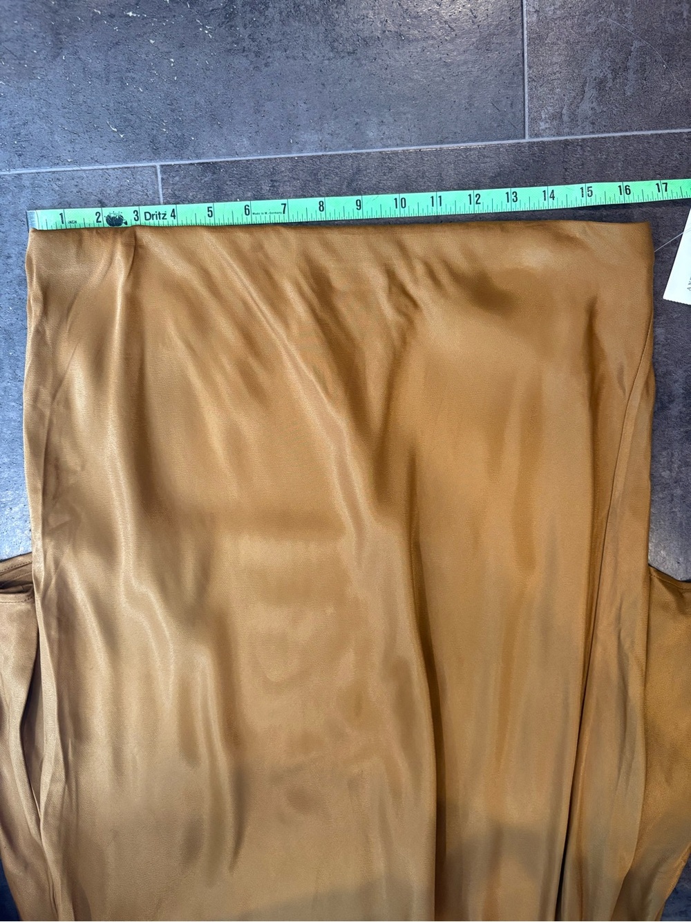 Anthropologie NWT Women’s Slip Maxi Skirt Elastic Waist Satin Drape Boho Classic - Picture 5 of 7